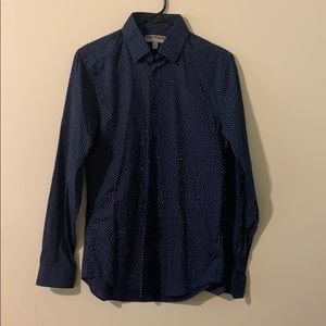 Navy blue LS button up